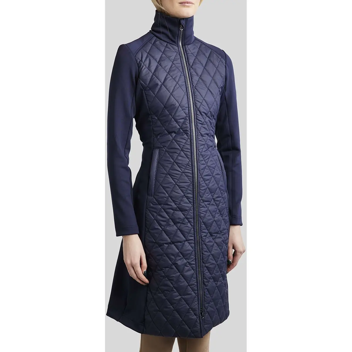 Montar Jack Moquinn Quilted Long Dark Navy 1