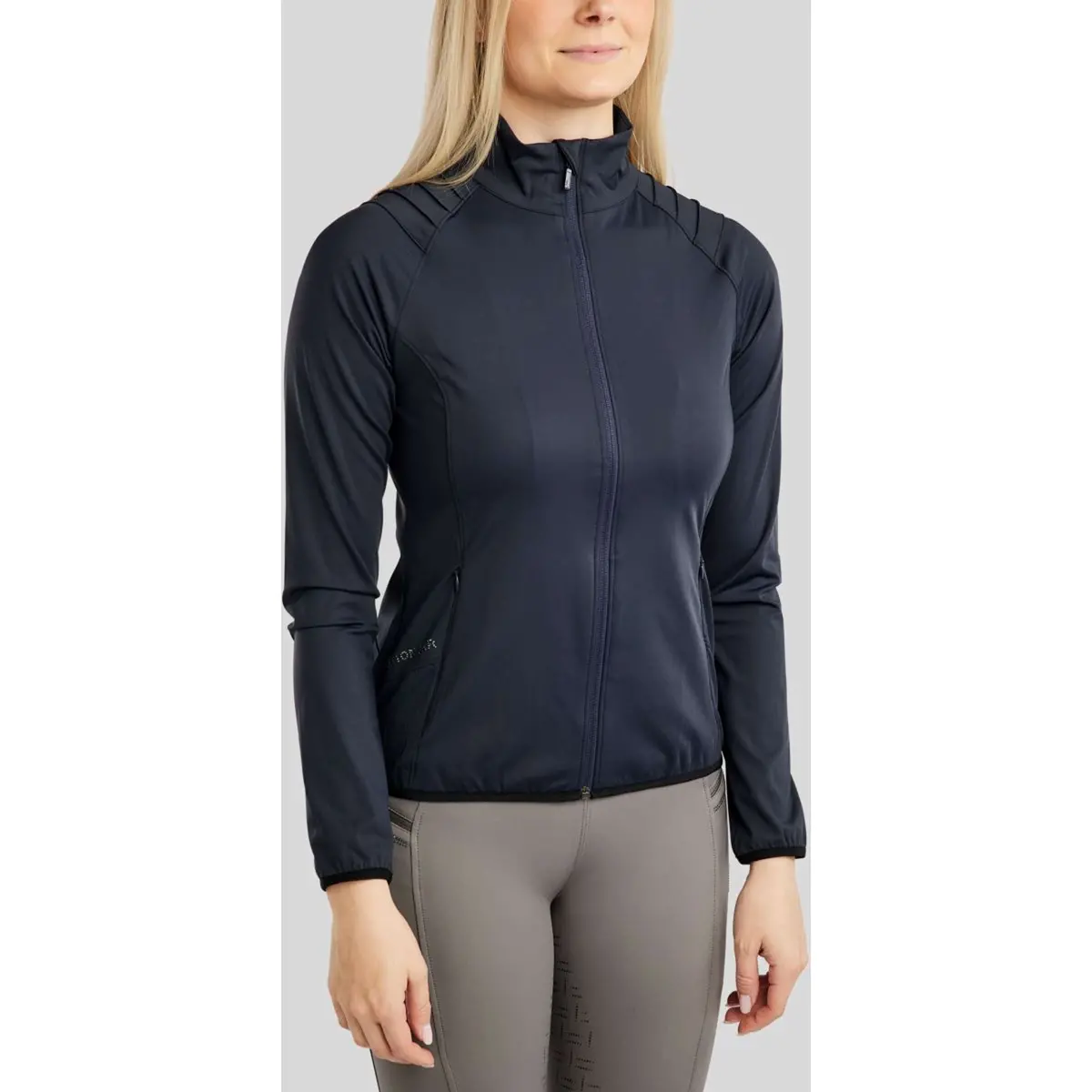 Montar Jack Mopearl Pintuck Gun Metal Crystals Navy 1