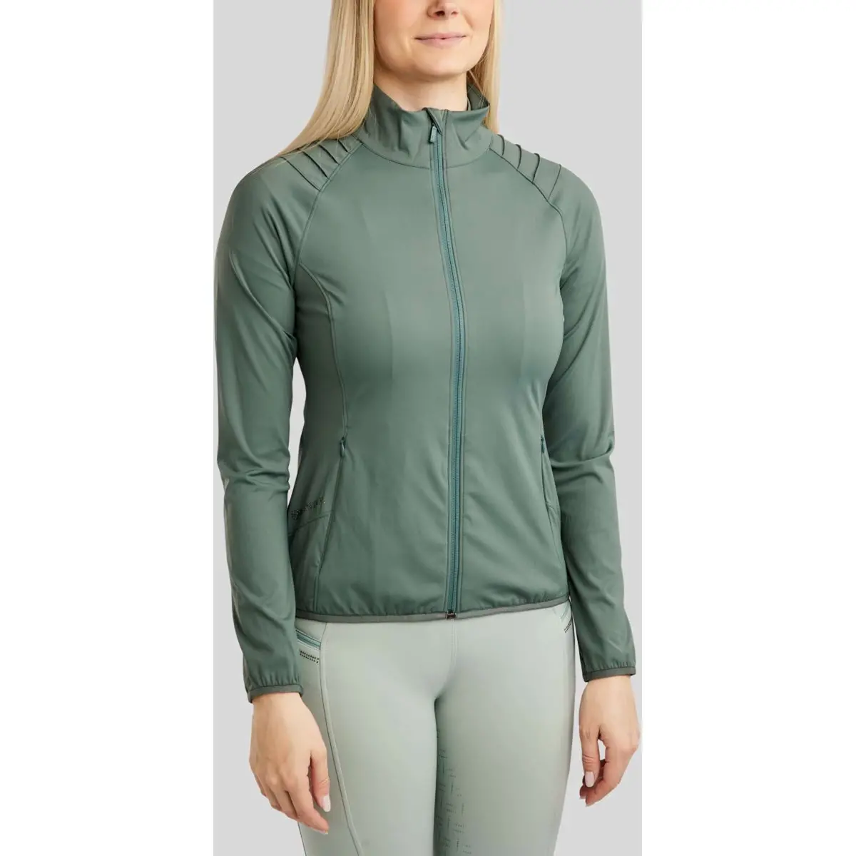 Montar Jack Mopearl Pintuck Gun Metal Crystals Jade 1
