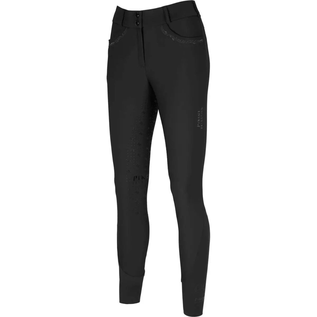 Pikeur Rijbroek Ceelina Full Grip Silicon Zwart 1