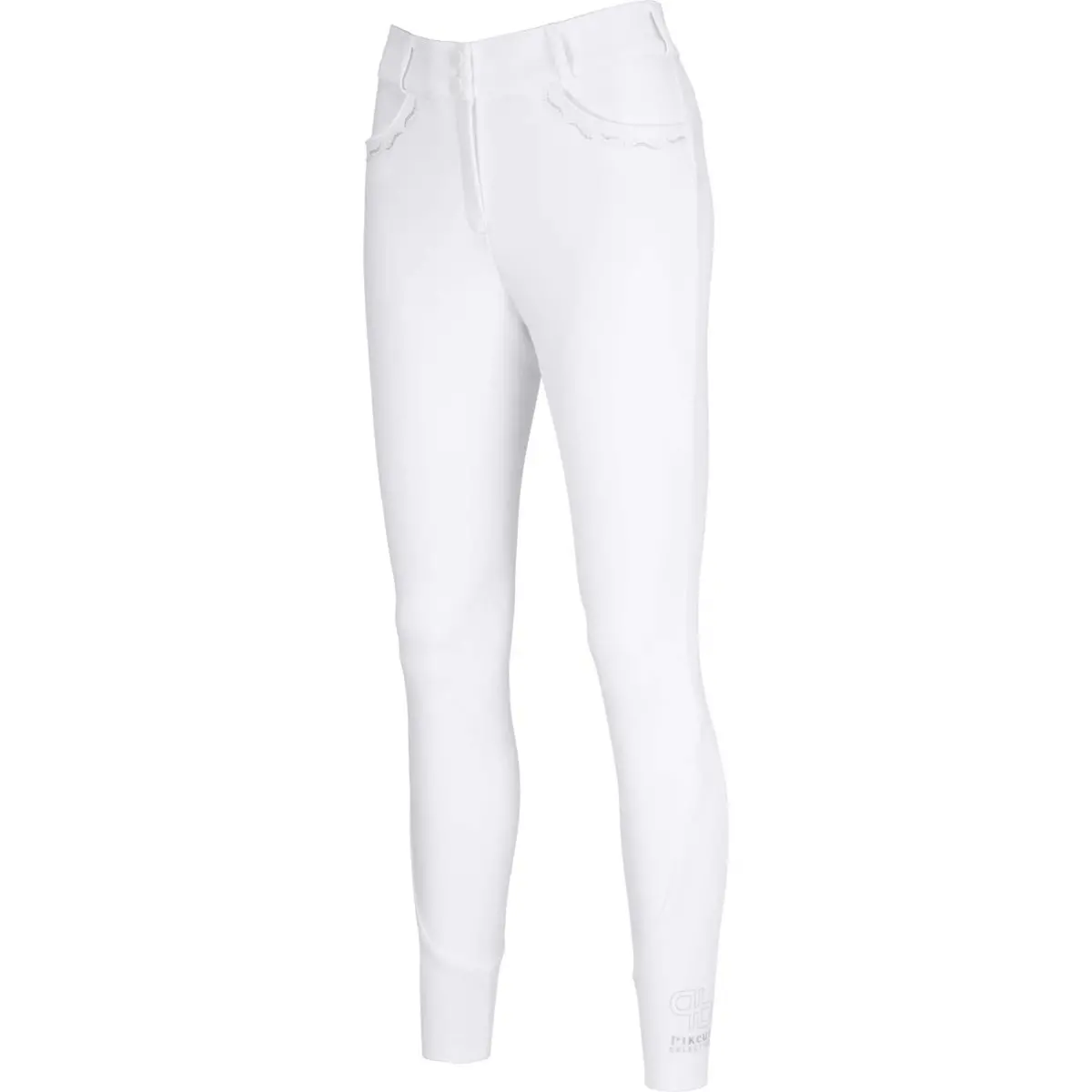 Pikeur Rijbroek Ceelina Full Grip Silicon Wit 1