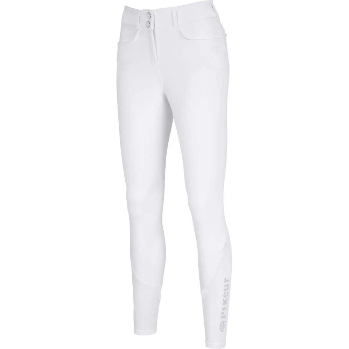 Pikeur Rijbroek Camie Full Grip Silicon Wit 1