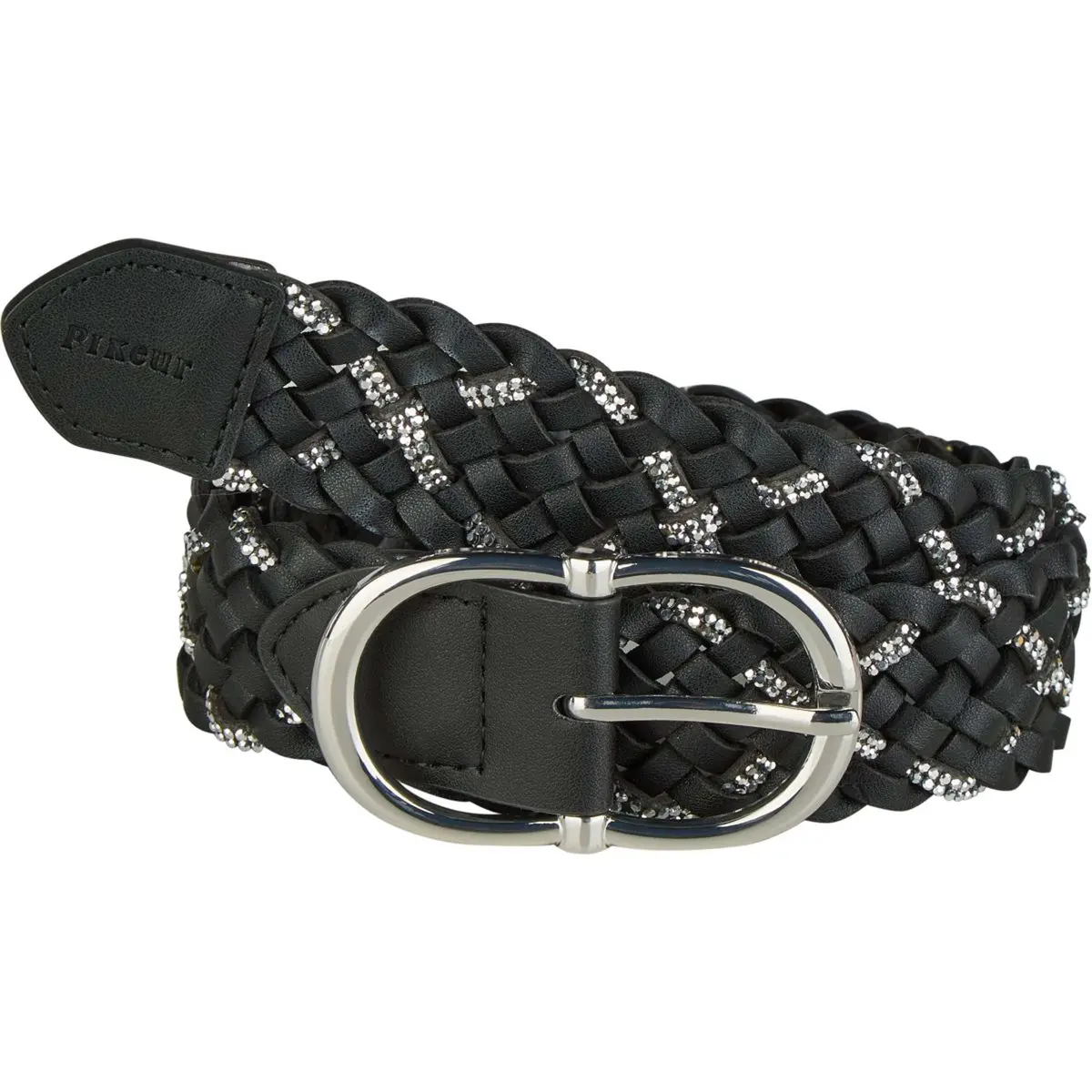 Pikeur Riem Braided Ss26 Black/Silver 1