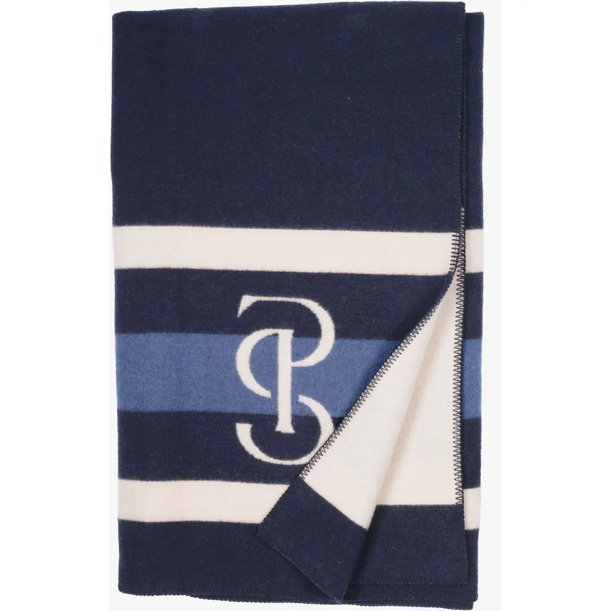 Ps Of Sweden Fleecedeken Stripe Navy 1