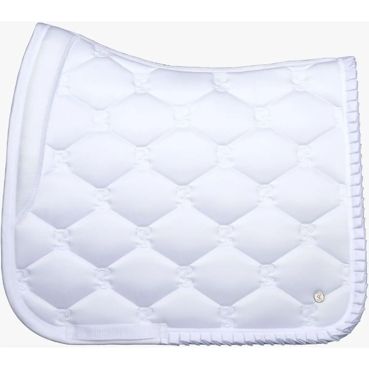 Ps Of Sweden Zadeldekje Ruffle Dressuur Wit 1