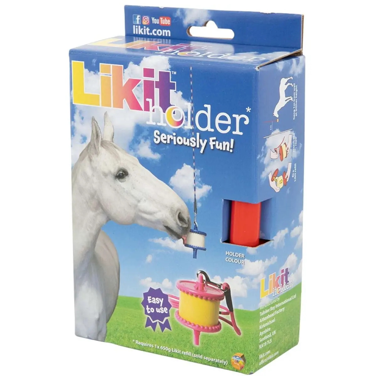 Likit Houder Met Touw Voor Steen Rood 1