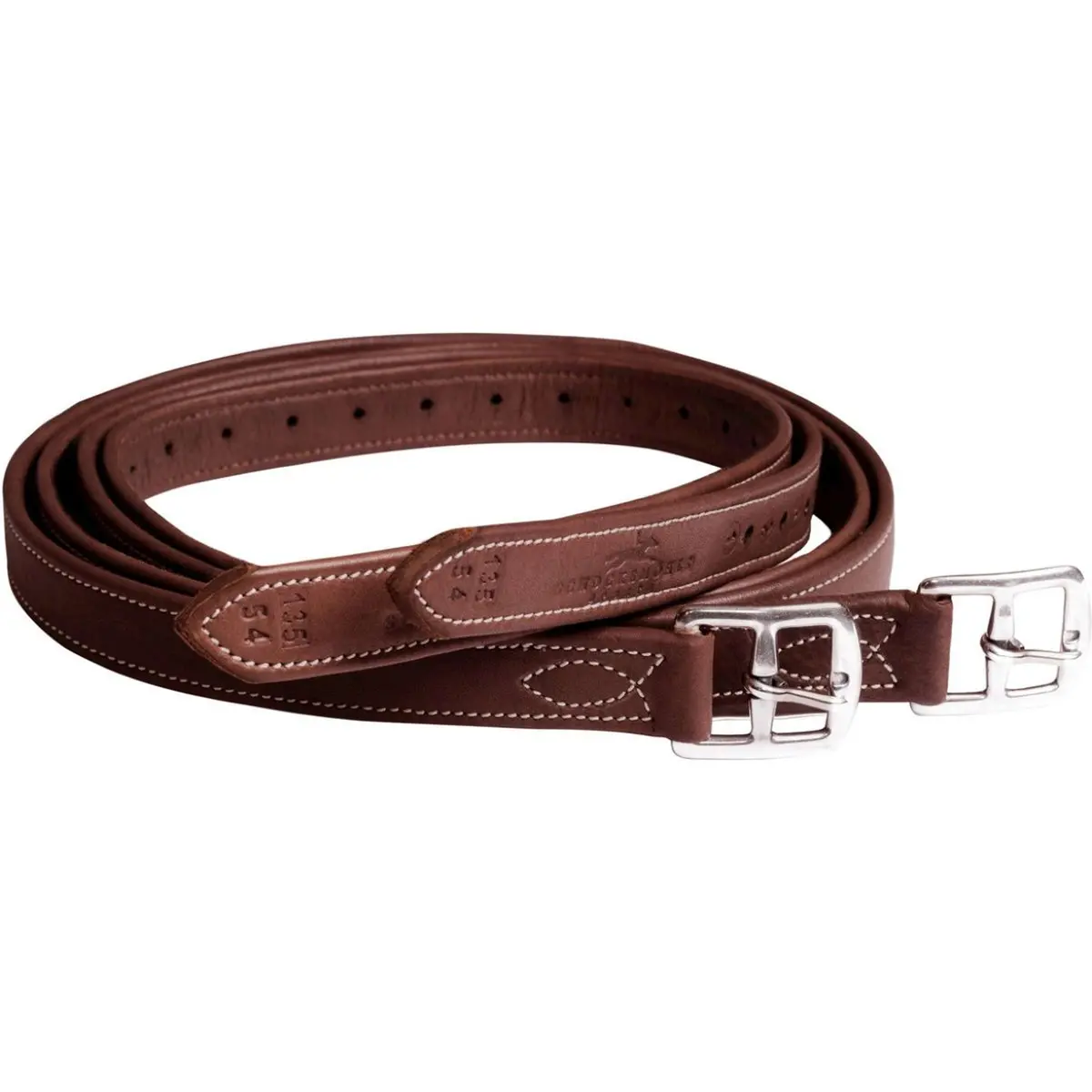 Schockemöhle Stijgbeugelriemen Chantilly Royal/Oak/Cream/Zilver 1
