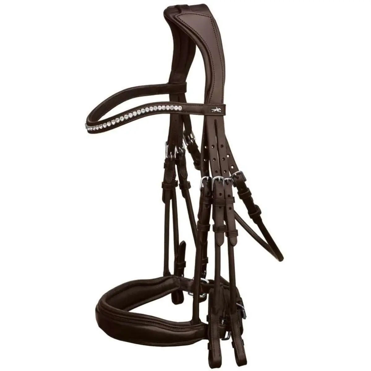 Schockemöhle Stang En Trens Hoofdstel Classic Line Venice Espresso/Zilver 1