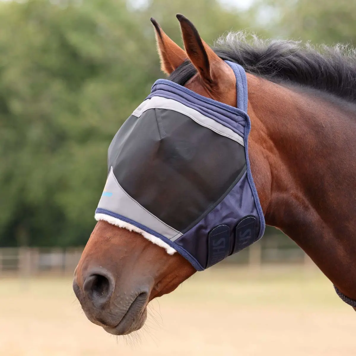 Flyguard Vliegenmasker Pro Fine Mesh Zonder Oren Navy 1