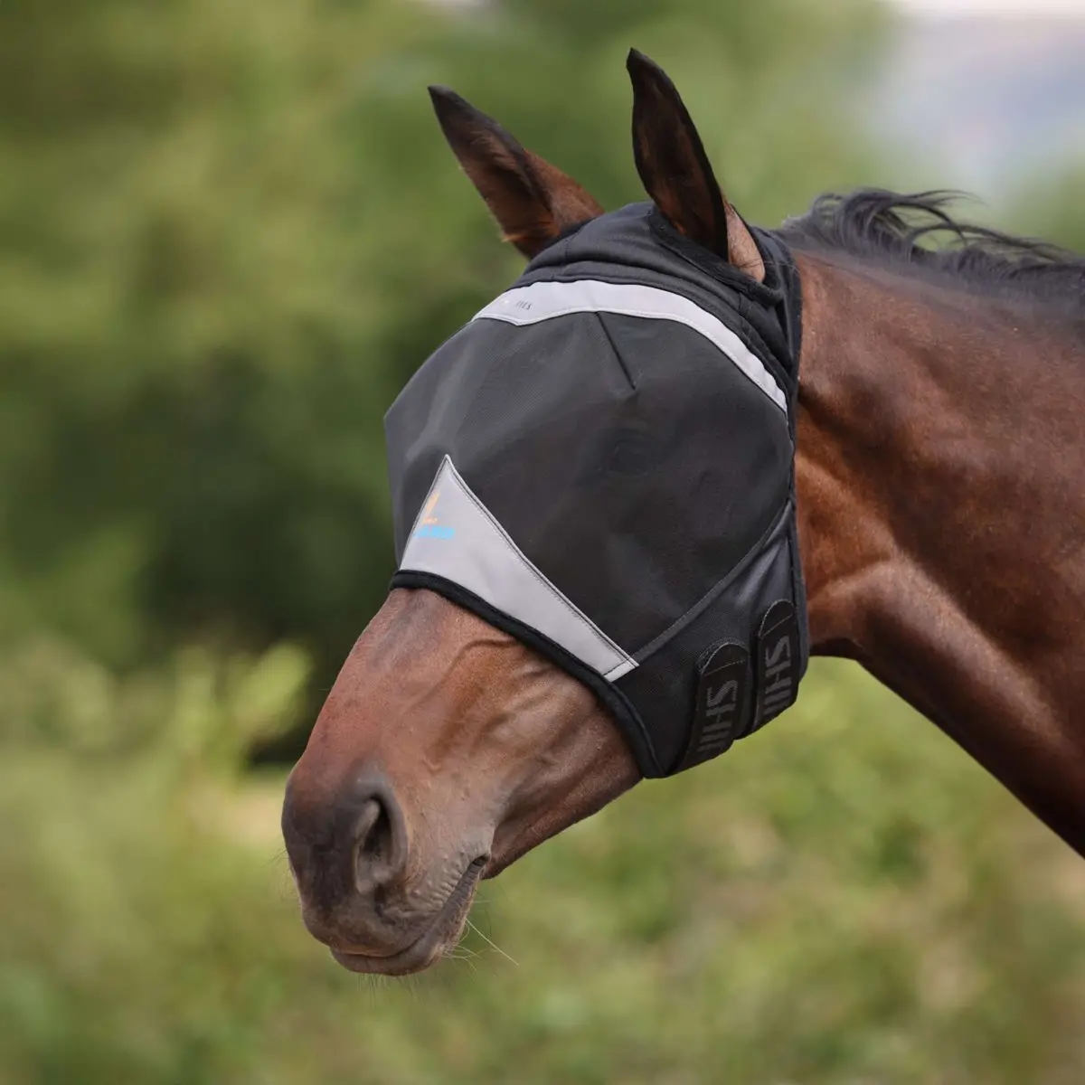 Flyguard Vliegenmasker Pro Fine Mesh Met Ooruitsparing Jet 1