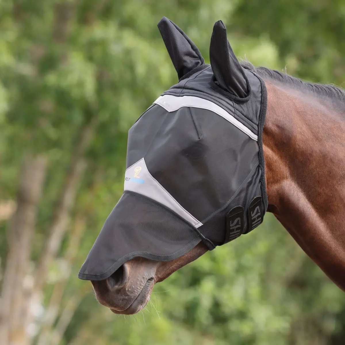 Flyguard Vliegenmasker Pro Fine Mesh Met Oren En Neus Jet 1