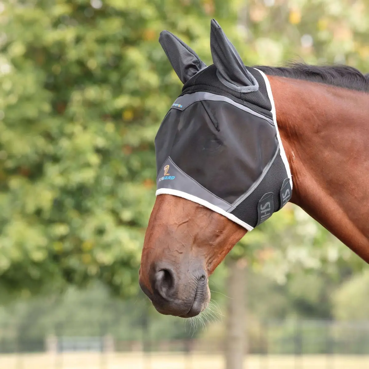 Flyguard Vliegenmasker Pro Air Motion Met Oren Donkergrijs 1