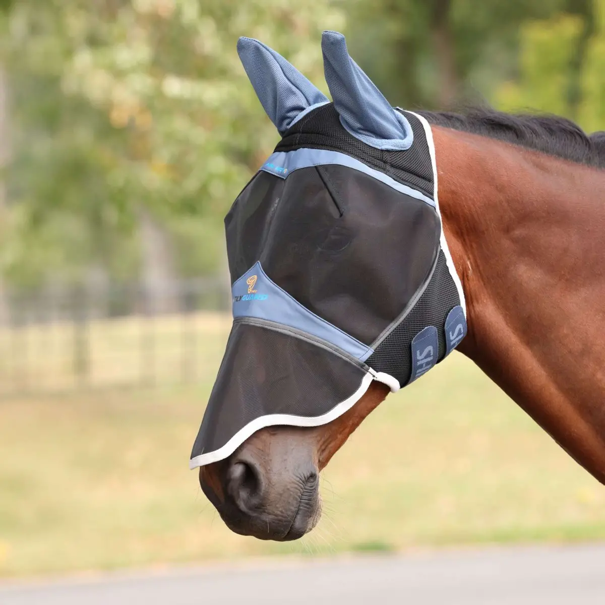 Flyguard Vliegenmasker Pro Air Motion Met Oren En Neus Deep Airforce Blue 1