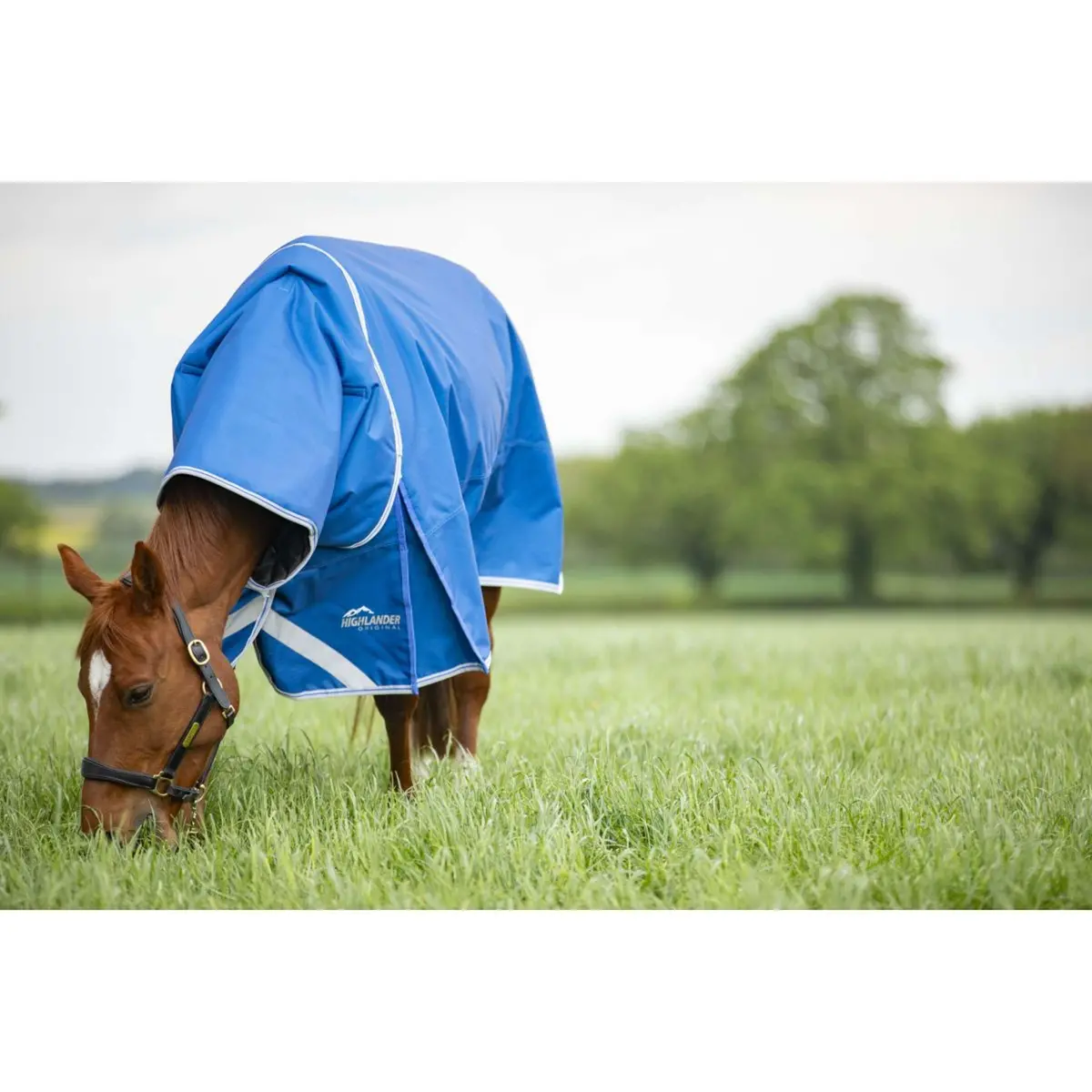 Highlander Original Winterdeken Turnout 200G Met Halsstuk Blauw 1