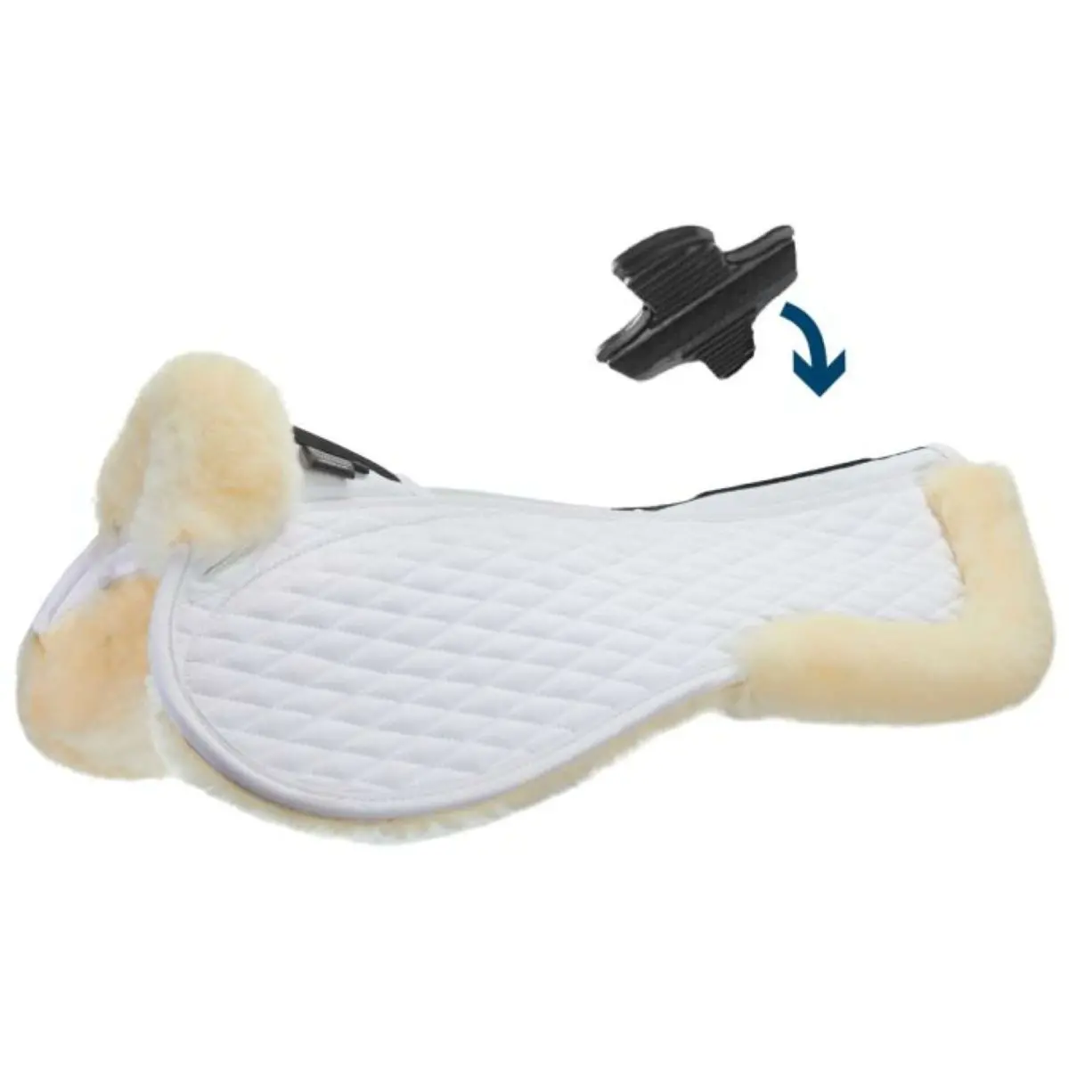 Stübben Zadelonderlegger Streamline Lambswool Springen Wit 1