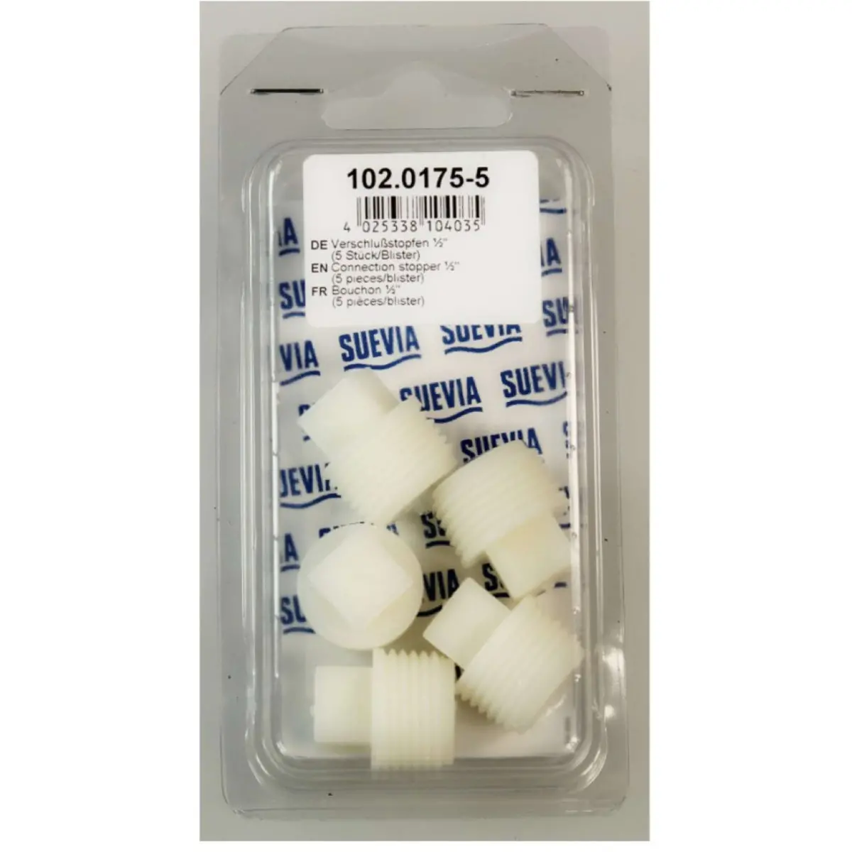 Suevia Afsluitstop 1/2 5 Stuks Wit 1