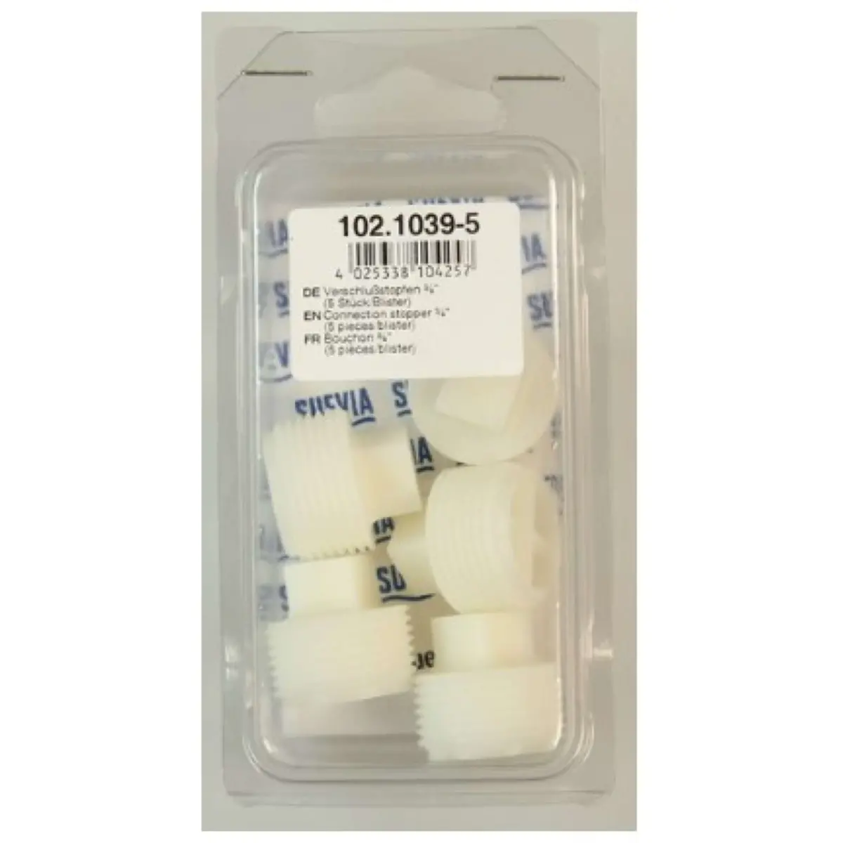 Suevia Afsluitplug 3/4 5 Stuks Wit 1