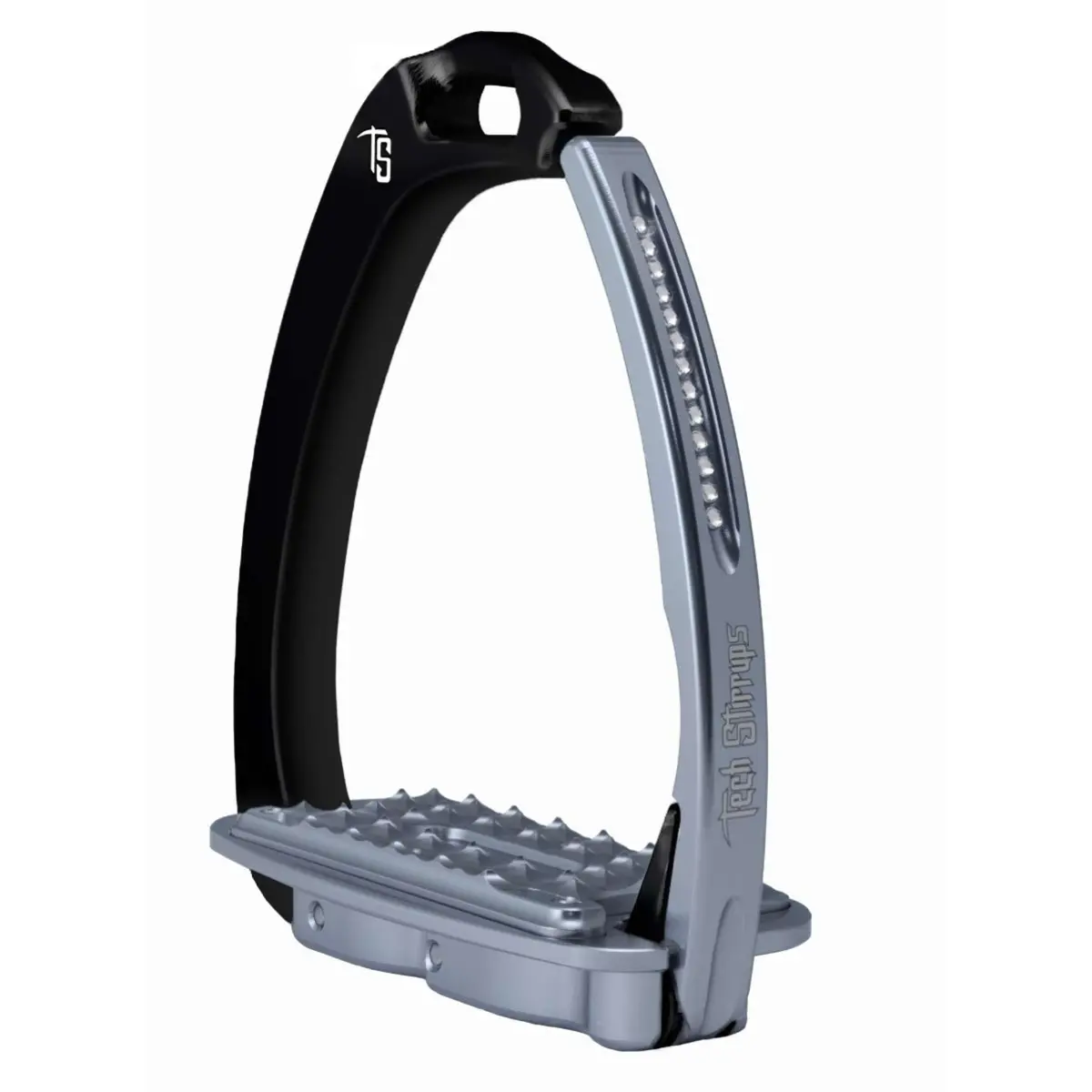 Tech Stirrups Stijgbeugels Venice Sloped Evo Swarovski Zwart/Titanium 1