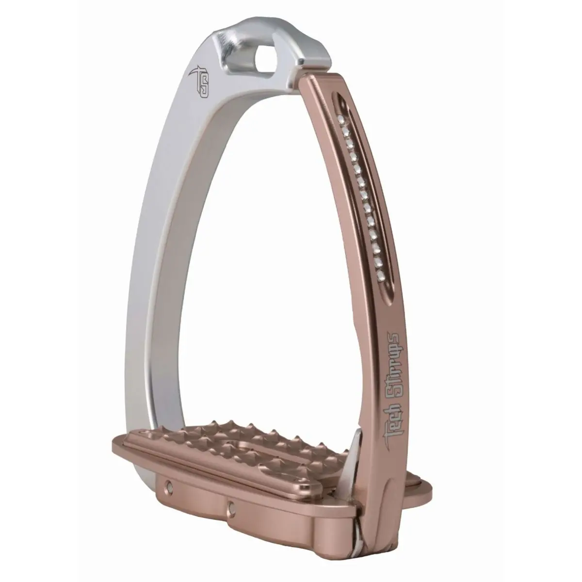 Tech Stirrups Stijgbeugels Venice Sloped Evo Swarovski Roségoud/Zilver 1