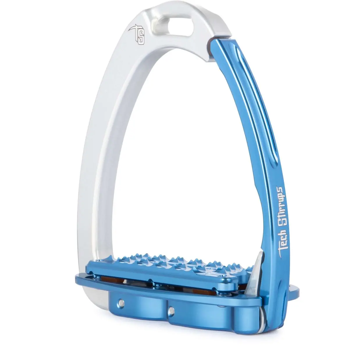 Tech Stirrups Stijgbeugels Venice Plus Evo Zilver/Blauw 1