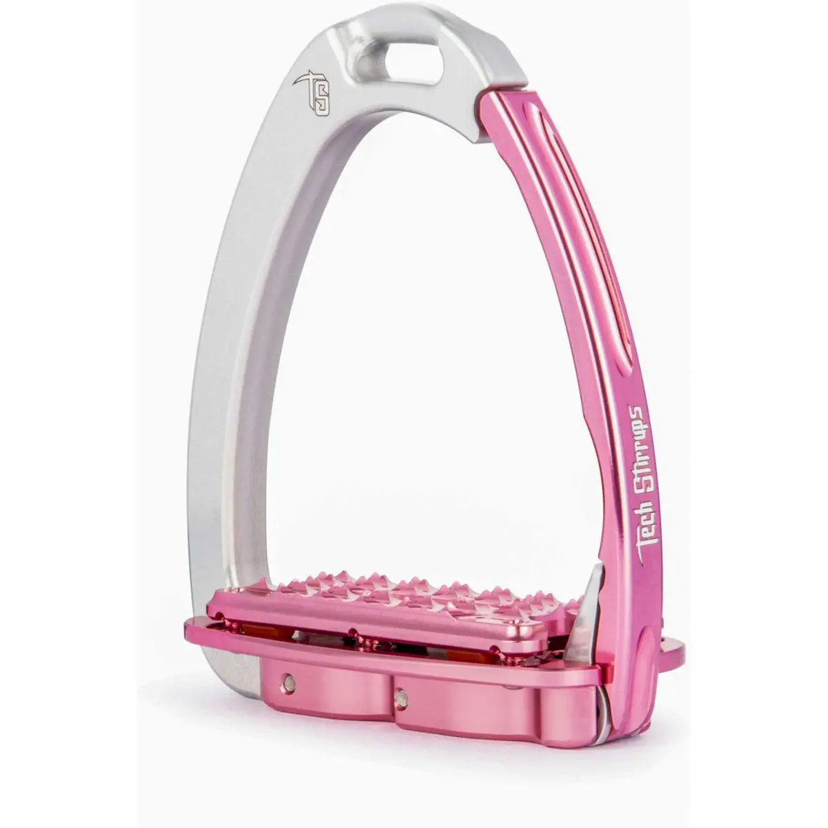 Tech Stirrups Stijgbeugels Venice Plus Evo Zilver/Roze 1