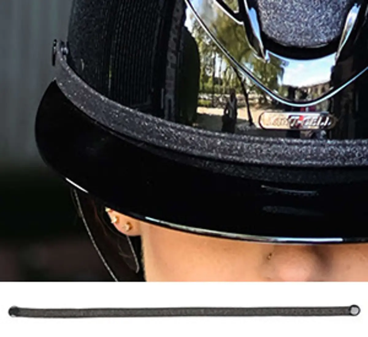 Lami-Cell Cap Strap Glitter Zwart 1