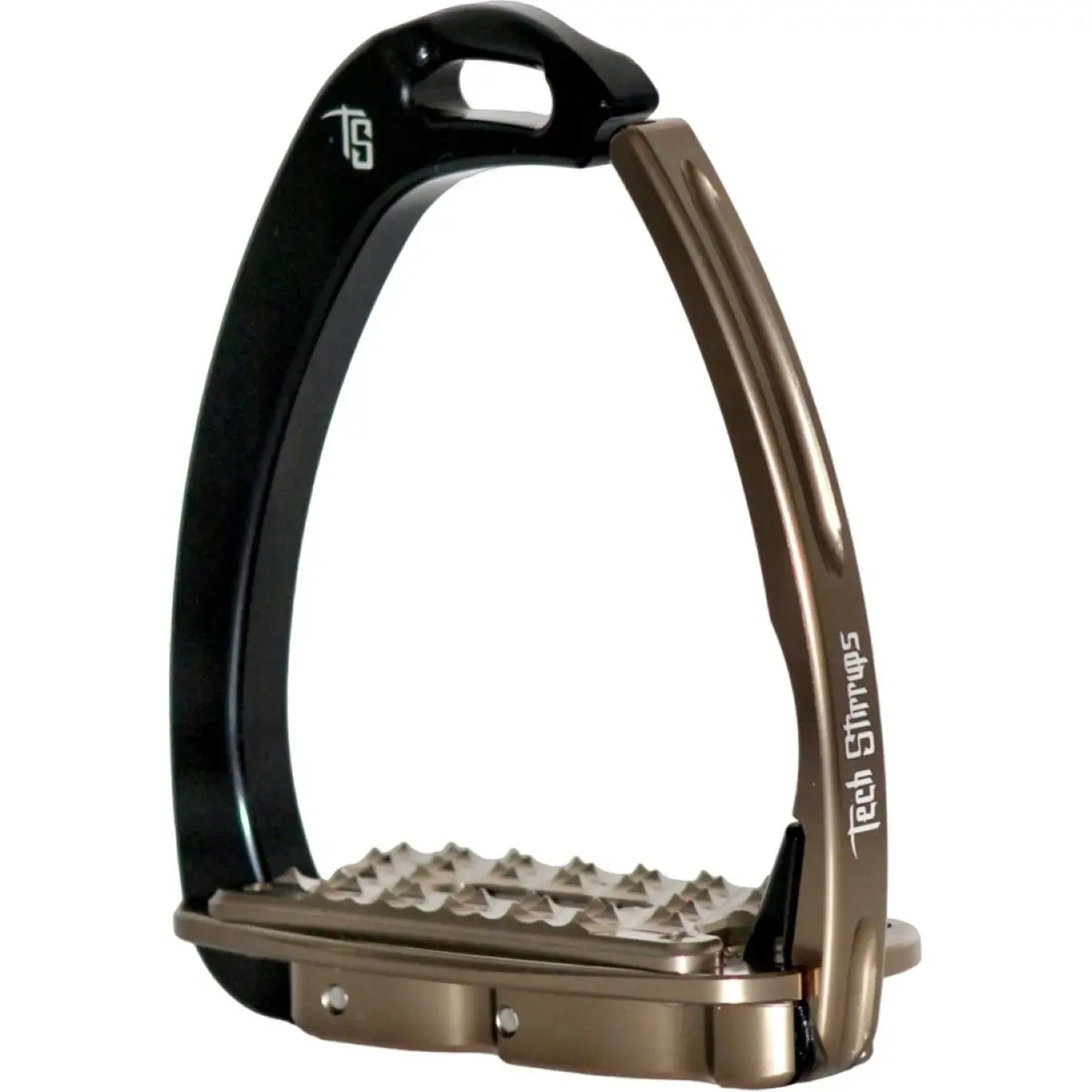 Tech Stirrups Stijgbeugels Venice Sloped Evo Zwart/Bruin 1
