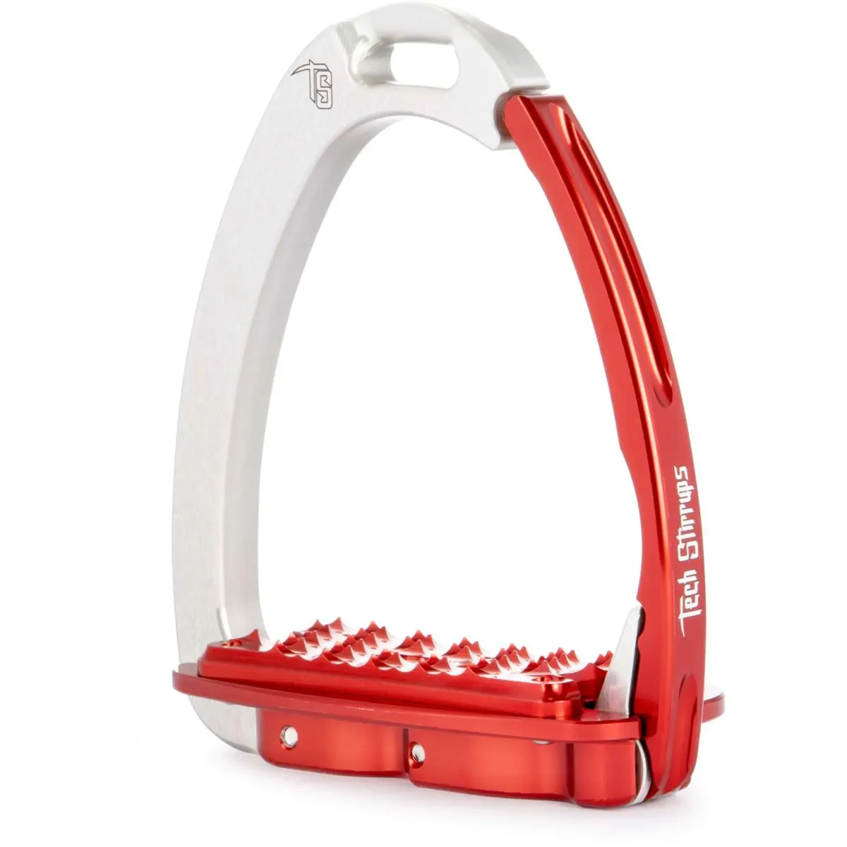 Tech Stirrups Stijgbeugels Venice Sloped Evo Zilver/Rood 1