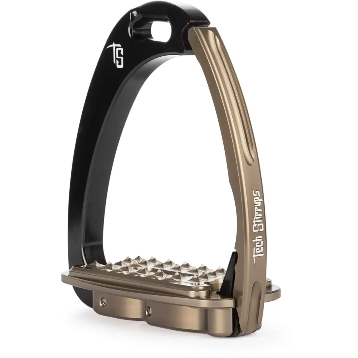 Tech Stirrups Stijgbeugels Venice Sloped M Zwart/Bruin 1