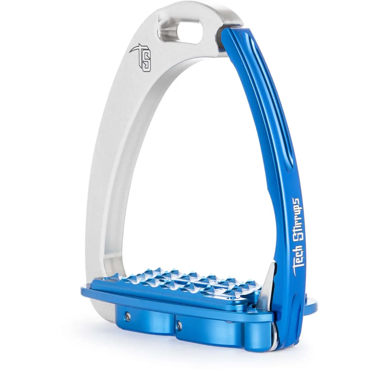 Tech Stirrups Stijgbeugels Venice Sloped M Zilver/Blauw 1