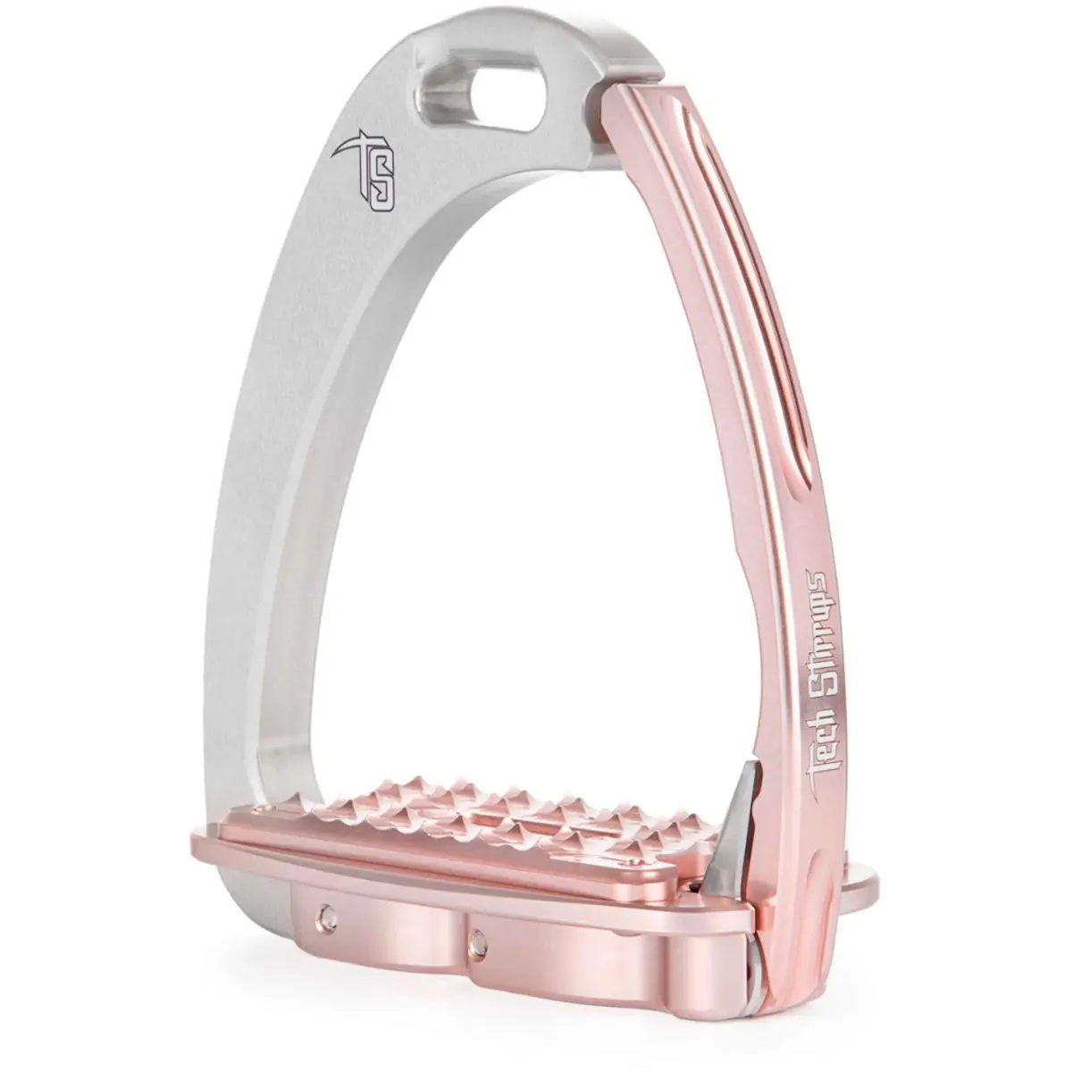 Tech Stirrups Stijgbeugels Venice Sloped M Zilver/Rose 1