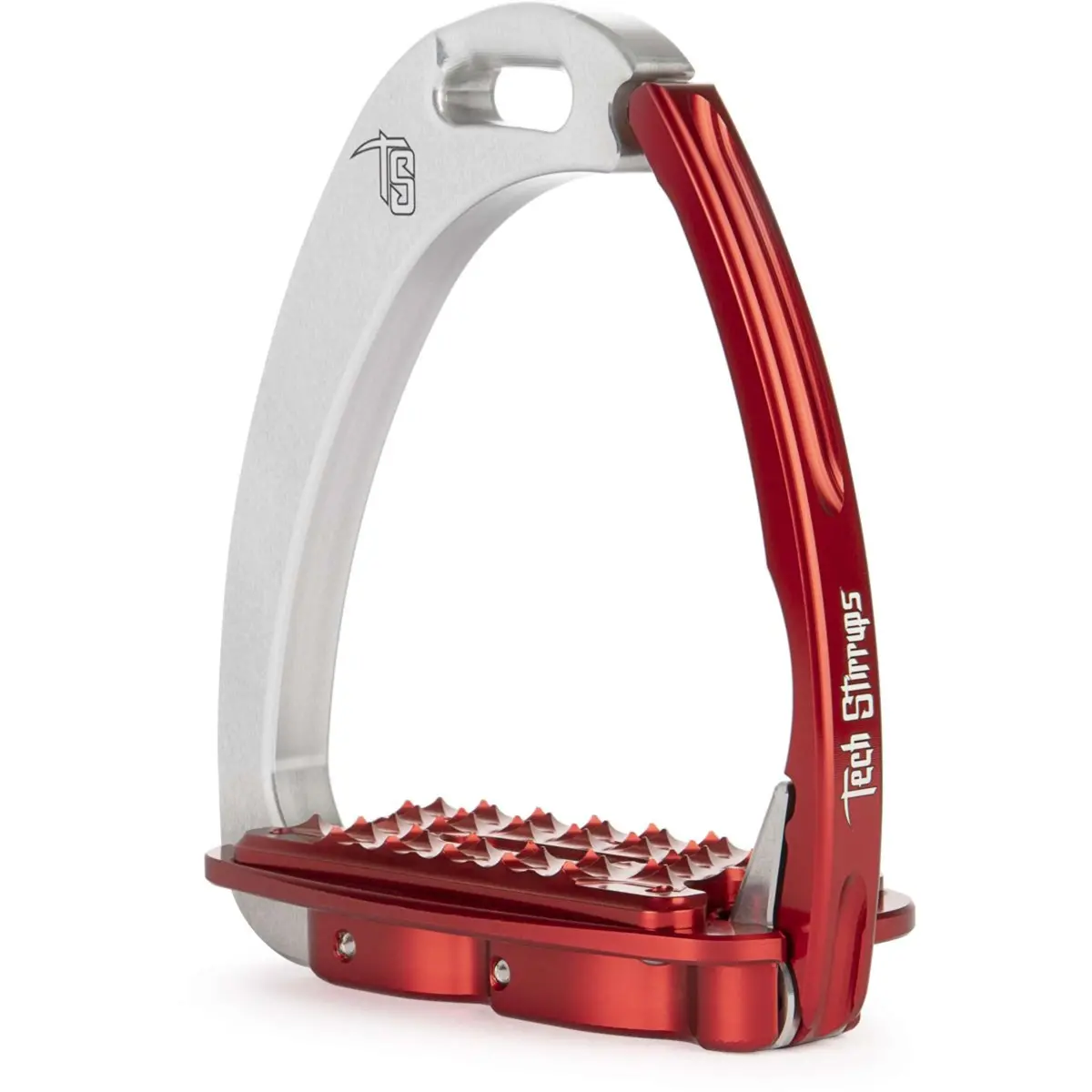 Tech Stirrups Stijgbeugels Venice Sloped M Zilver/Rood 1