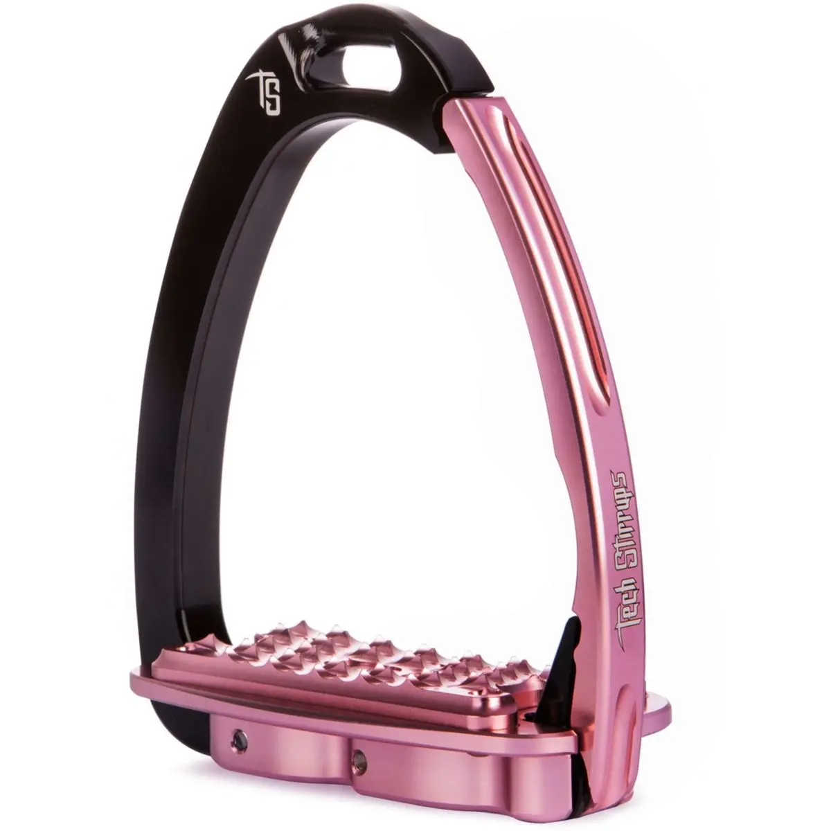 Tech Stirrups Stijgbeugels Venice Sloped Evo Zwart/Roze 1