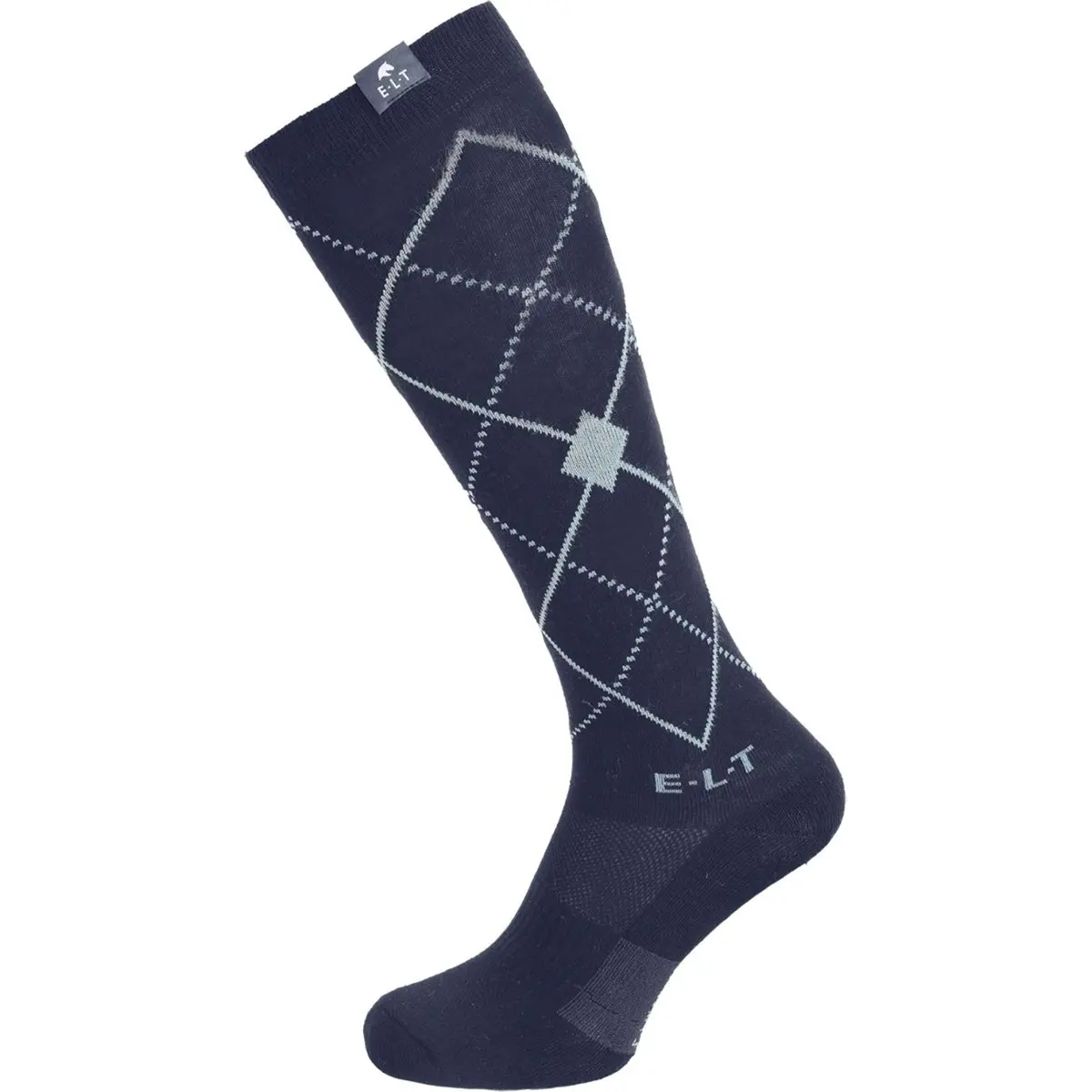 Elt Rijsokken Argyle Diepblauw 1