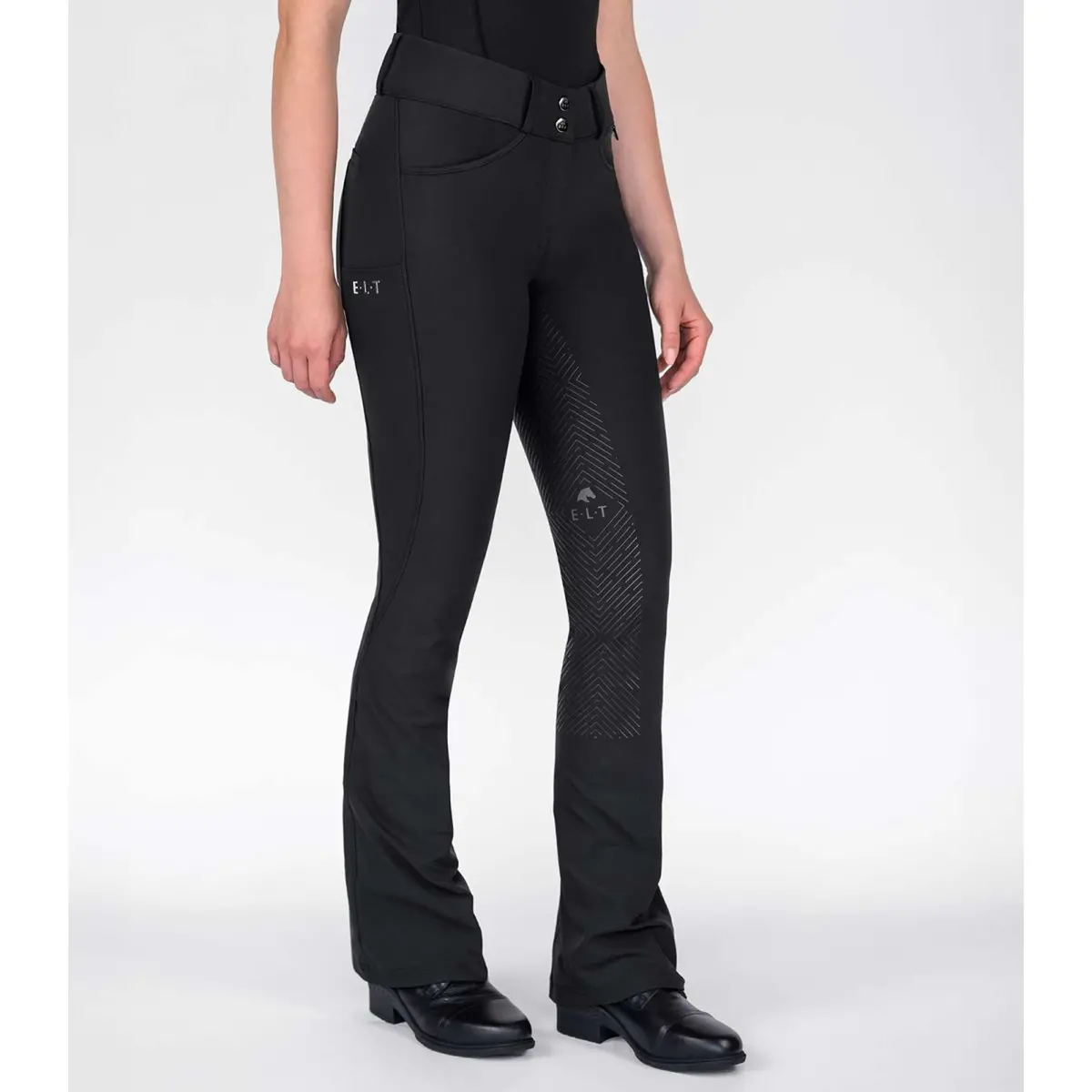 Elt Jodhpurrijbroek Comfort Ride Silicone Zwart 1