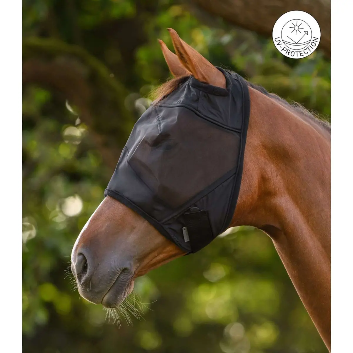 Waldhausen Vliegenmasker Premium Zonder Oren Zwart 1