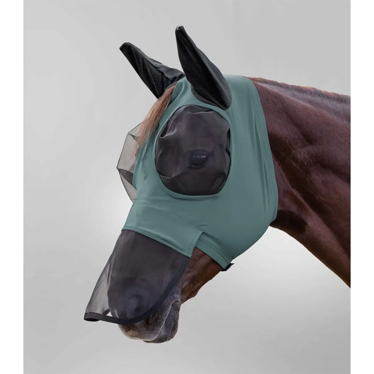 Waldhausen Vliegenmasker Puck Met Neusnetje Pine Green 1