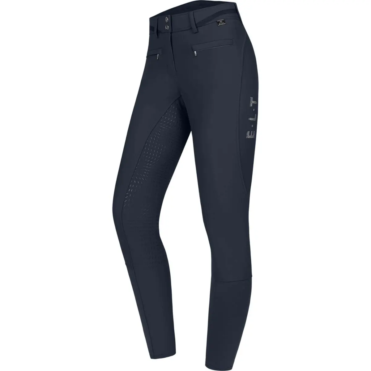 Elt Rijbroek Maja Glam Curved High Waist Diepblauw 1