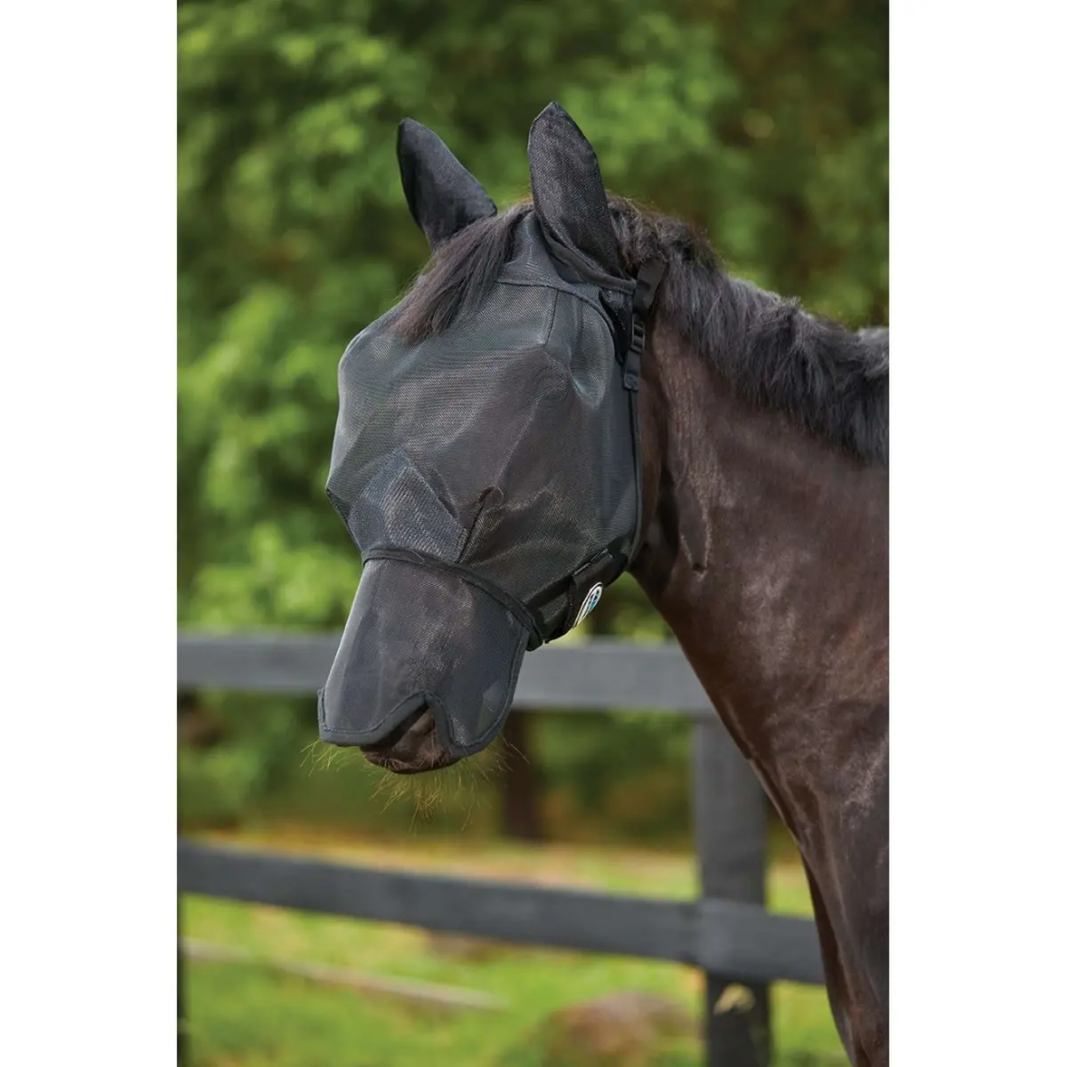 Weatherbeeta Vliegenmasker Comfitec Double Dart Deluxe Met Oren En Neus Zwart 1