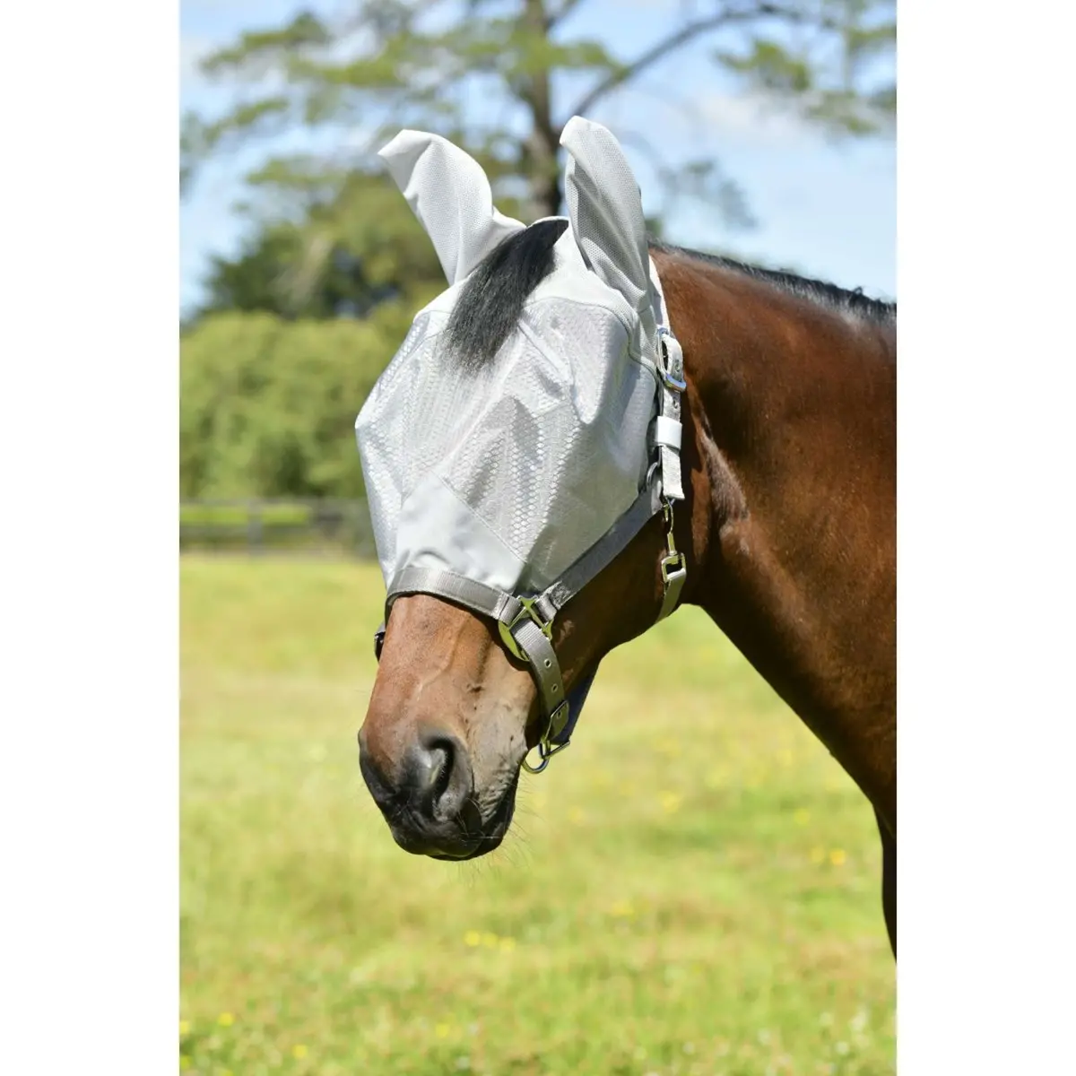 Weatherbeeta Vliegenmasker Comfitec Hexi Dual Zilver 1