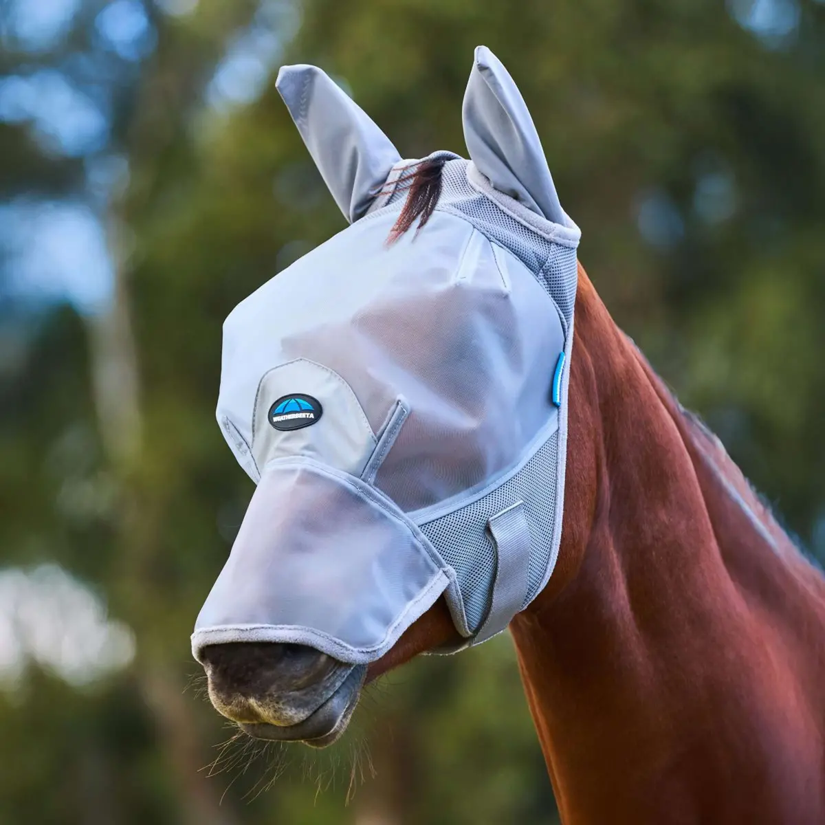 Weatherbeeta Vliegenmasker Comfitec Fine Met Oren En Neus Grijs 1