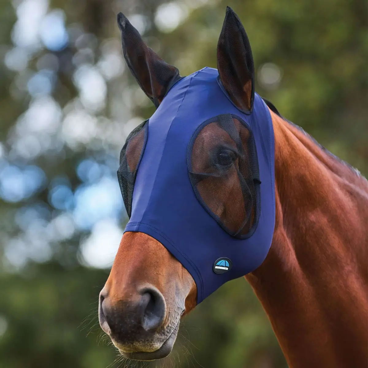 Weatherbeeta Vliegenmasker Comfitec Stretch Met Oren Navy/Zwart 1