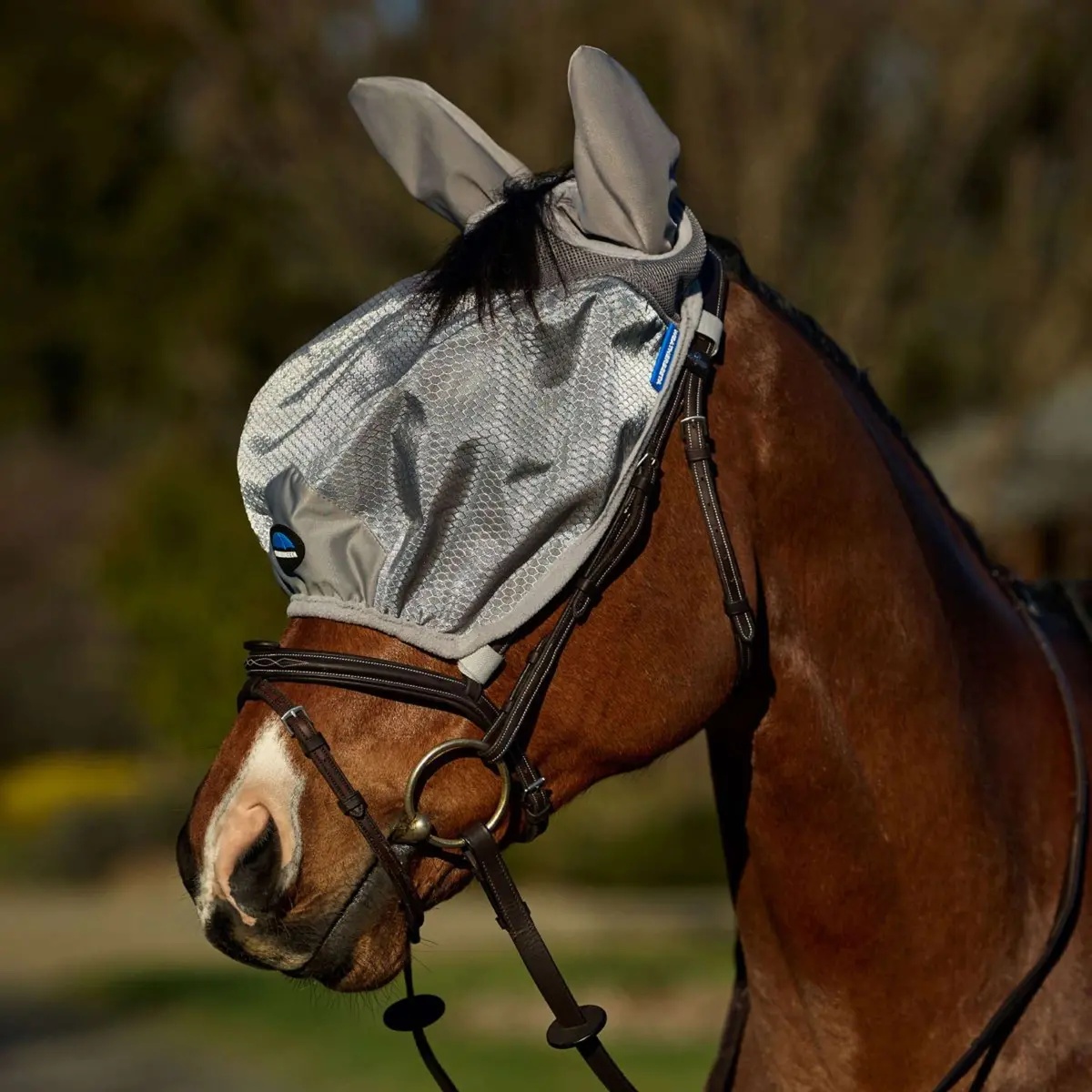 Weatherbeeta Vliegenmasker Comfitec Hexi Ride On Fly Met Oren Zilver 1