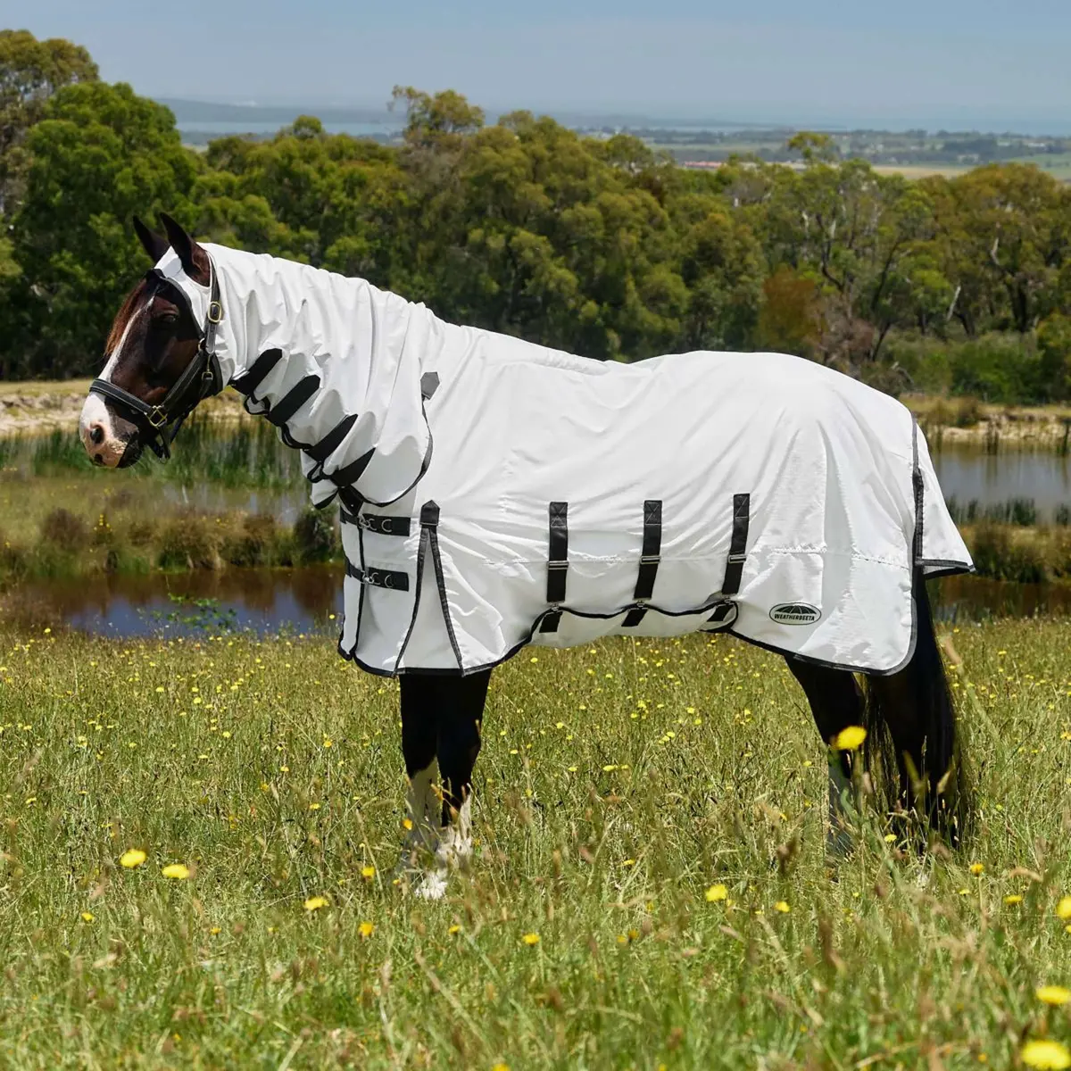 Weatherbeeta Eczeemdeken Comfitec Sweet Itch Combo Wit/Charcoal 1