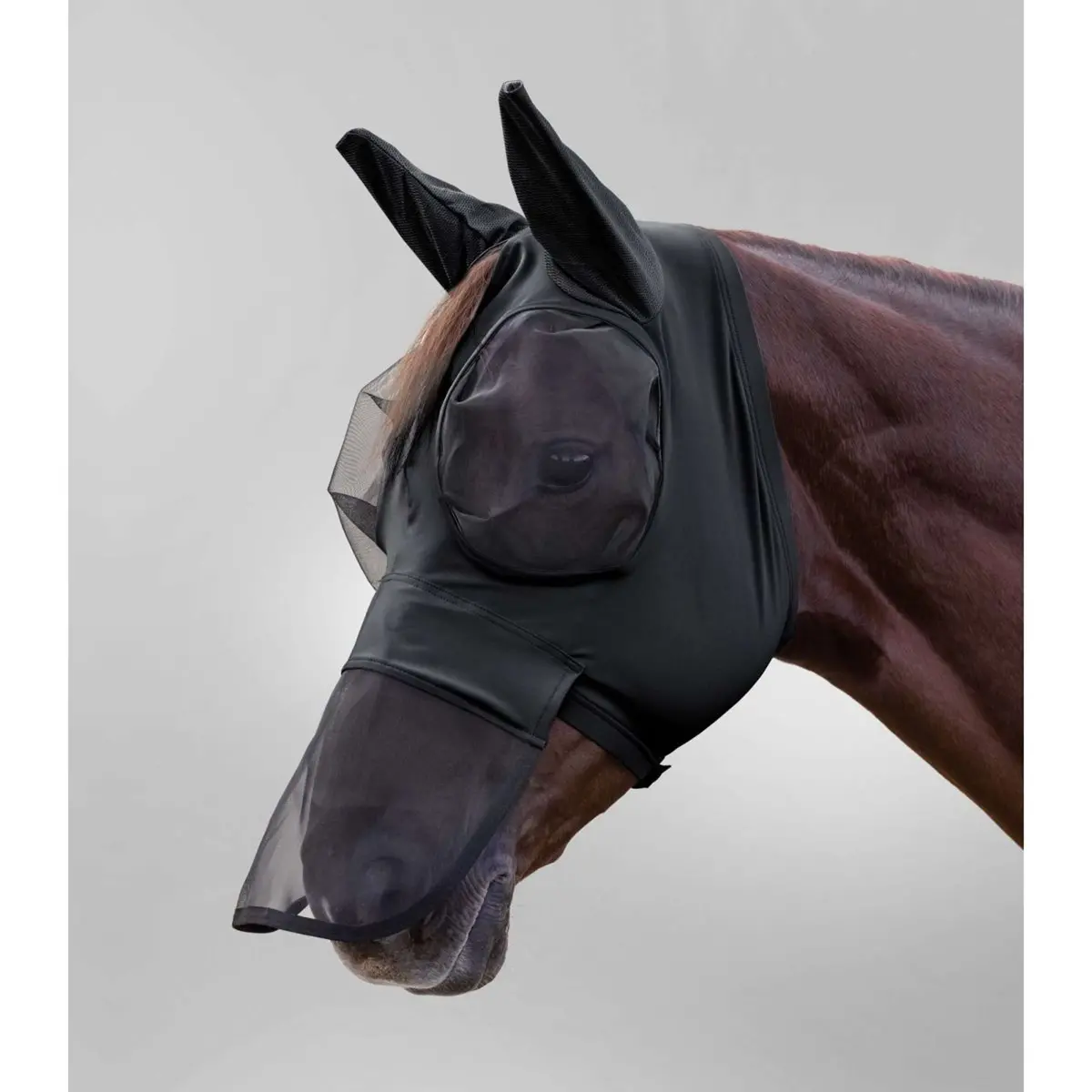 Waldhausen Vliegenmasker Puck Met Neus Zwart 1
