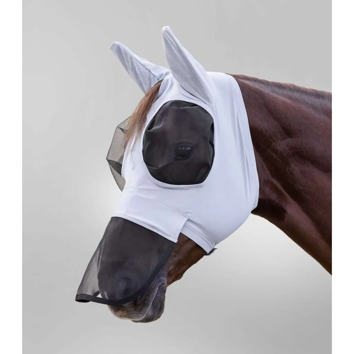 Waldhausen Vliegenmasker Puck Met Neus Zilvergrijs 1