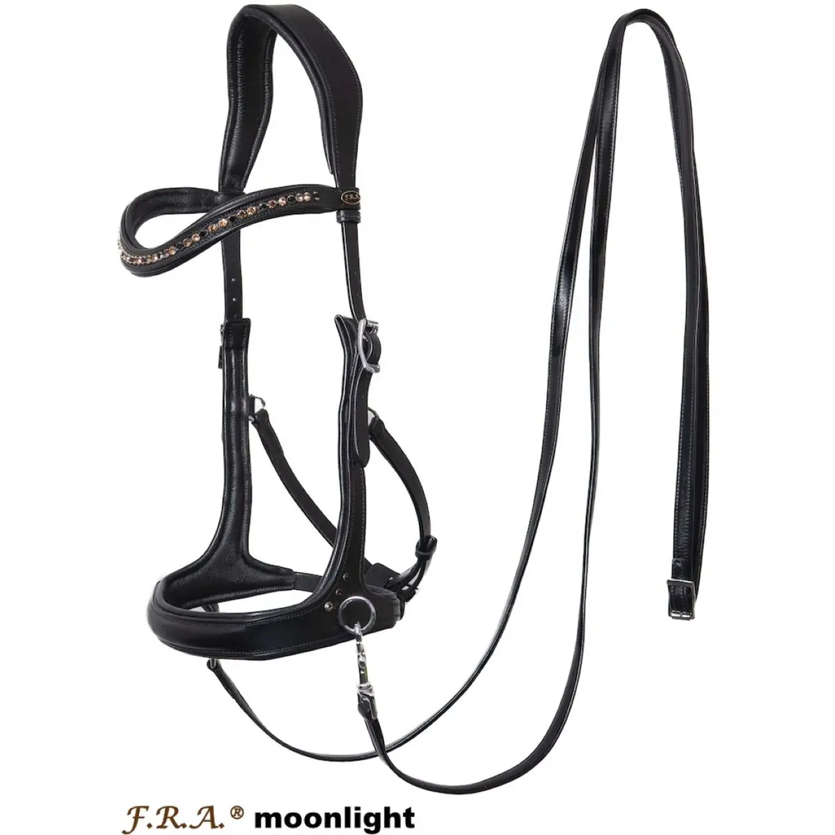 F.R.A. Bitloos Hoofdstel Moonlight Zwart 1