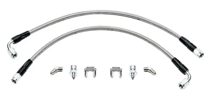 Wilwood Brake Flex Hose Kit – Dot-Compliant, Stainless Braided Lines 1