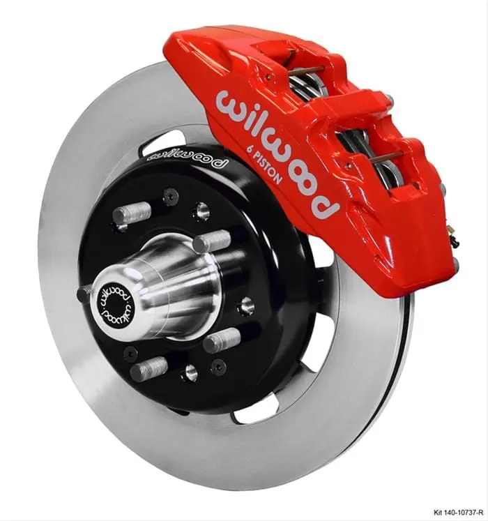Wilwood Forged Dynapro 6-Piston Front Brake Kit – Big Brake Conversion, 14" Rotors (140-10737-R) 1