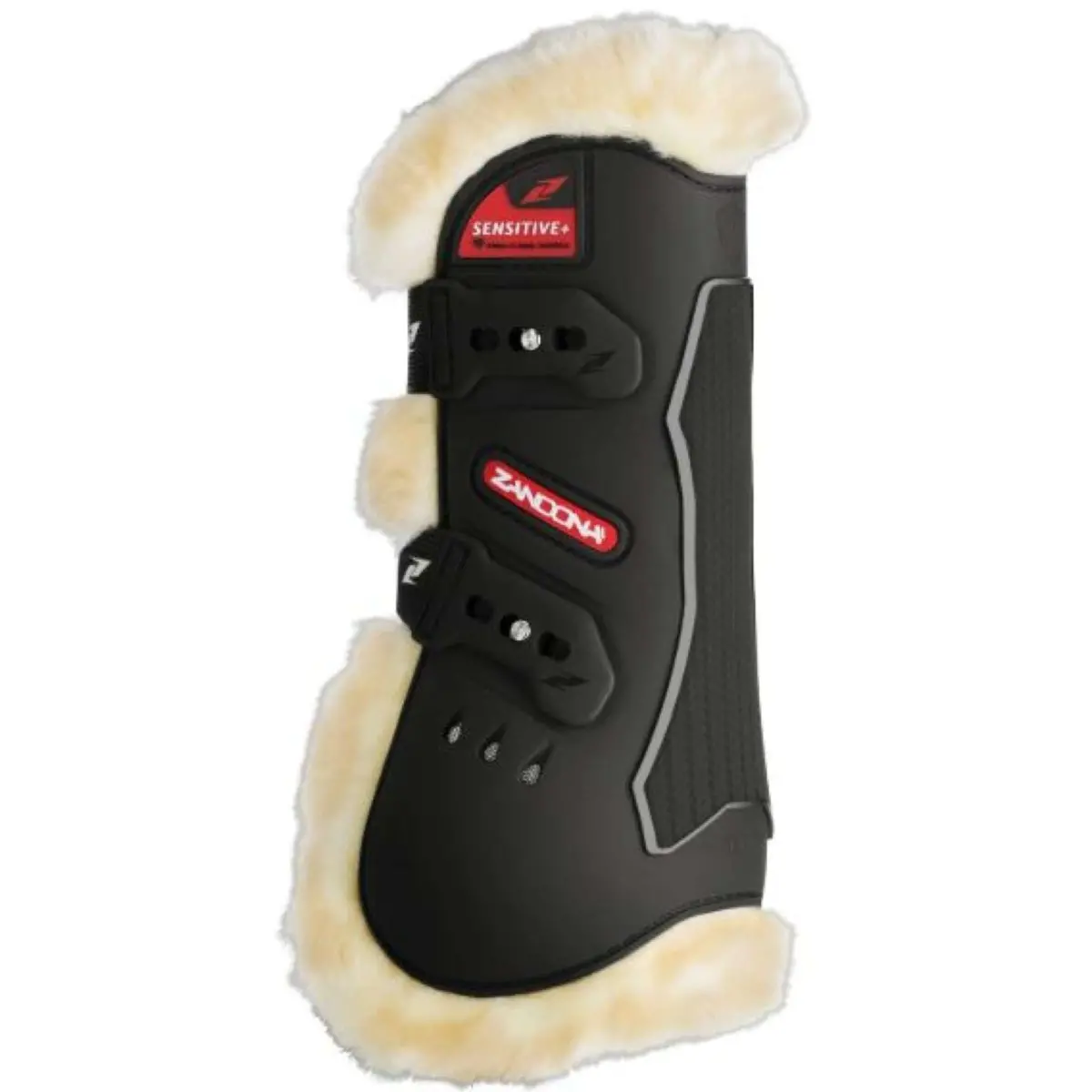 Zandona Peesbeschermers Carbon Air Sensitive Plus Tendon Zwart 2